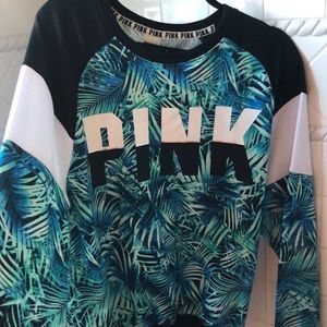 VS Pink Tropical Pullover Sweater